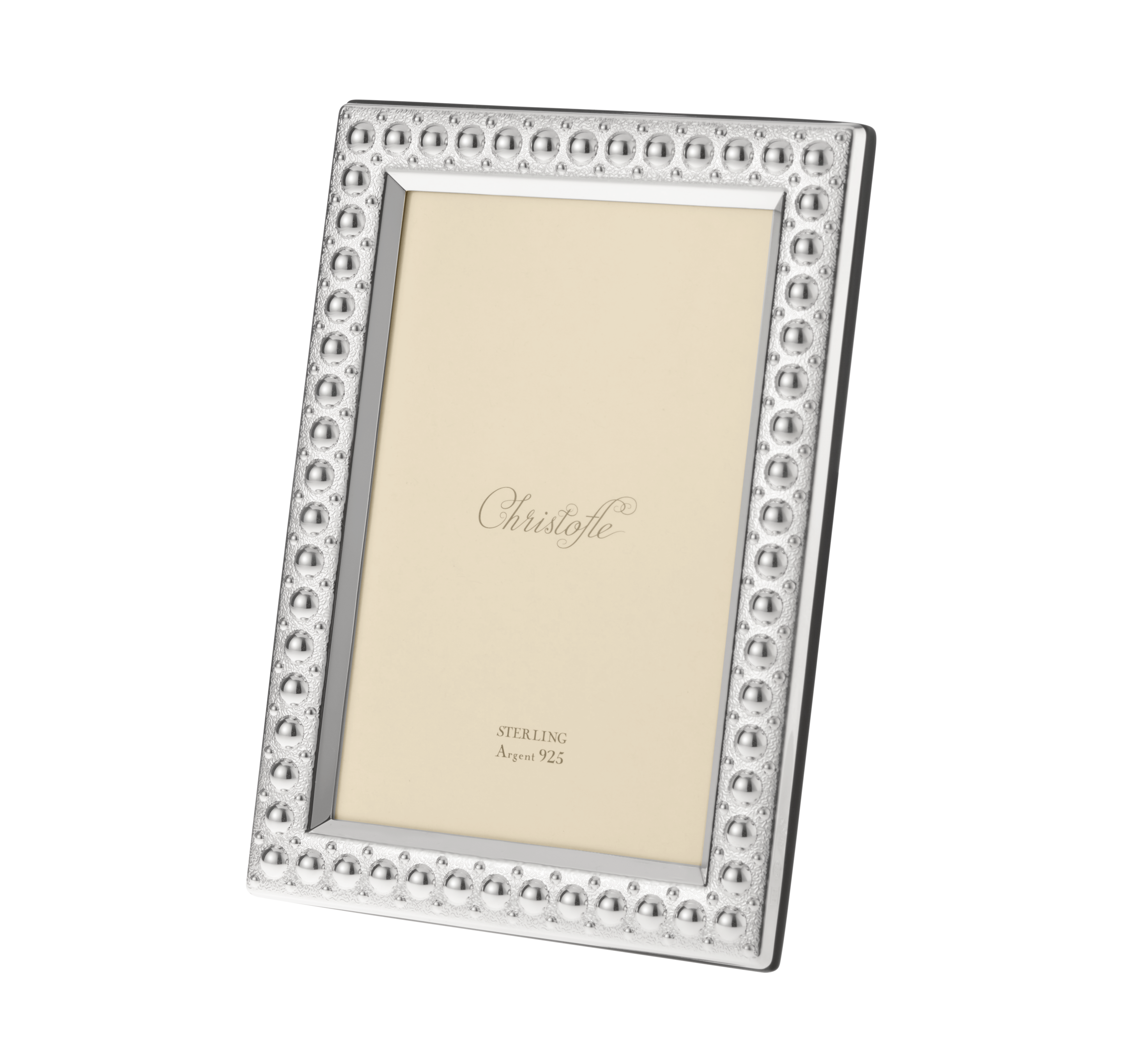 Sterling silver picture frame - for 10 x 15 cm photos Perles